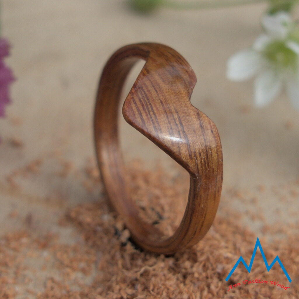 pierścionek drewniany Heart palisander Eldorado