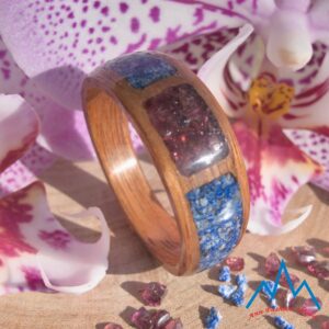 Pierścionek Eldorado Lapis Lazuli Granat